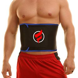 Fitru Waist Trimmer Weight Loss Ab Belt for Women & Men – Waist Trainer Stomach Wrap ( ...