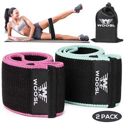 WOOSL Resistance Exercise Bands for Legs and Butt, Hip Bands Booty Bands Workout Wide Bands Spor ...