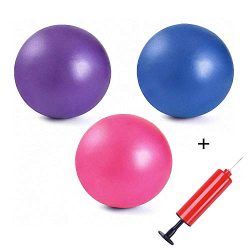 Comkit 3Pcs Mini Exercise Balls, 9-10 Inch Professional Grade Anti Burst Heavy Duty and Slip Res ...