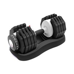 ATIVAFIT Adjustable Dumbbell 55 lbs Weight Set Home Fitness Adjustable Dial System Dumbbell for  ...