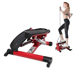 Livebest Mini Air Stepper Climber Step Machine Cardio Training Fitness Exercise Equipment with A ...