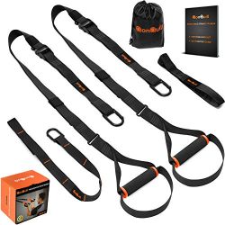 QonQuill BodyWeight Fitness Training Kit | Resistance Straps Trainer for Full Body Strength| Mul ...