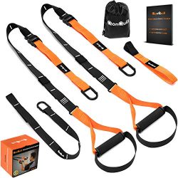 QonQuill BodyWeight Fitness Training Kit | Resistance Straps Trainer for Full Body Strength| Mul ...