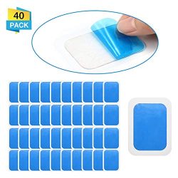 OUTERDO 20 Sets of 40 Pads Abs Trainer Replacement Gel Sheet, Replacement Gel Pads for Abdominal ...