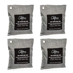 Bamboo Charcoal Air Purifying Bag (4 Pack), 200g Natural Air Freshener Bags, Activated Charcoal  ...