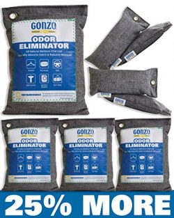 Gonzo Charcoal Air Purifying Bags [4 Medium Bags 250g & 4 Small 75g Bags] All-Natural Bamboo ...