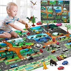 Redpol Kids Map Taffic Animal Play Mat Baby Road Carpet Home Decor Educational Toy Baby Gyms &am ...