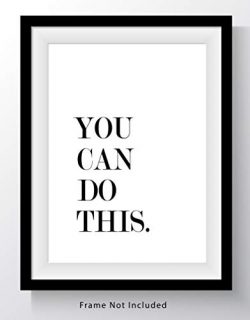 You Can Do This Motivational Word Wall Art Print – 11×14 UNFRAMED Print – Great ...