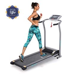 Folding Electric Treadmill Incline Motorized Running Machine Smartphone APP Control for Home Gym ...