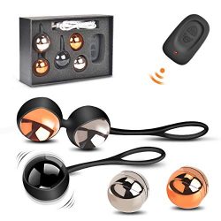 Kegel Balls Exercise Weight, Waterproof Silicone Ben Wa Balls Kit with Rechargeable Remote Contr ...