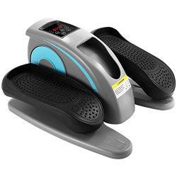 ANCHEER Desk Elliptical w/Built in Display Monitor, Quiet & Compact, Electric Elliptical Mac ...