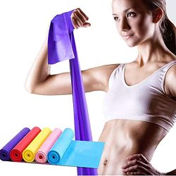 Exrebon Exercise Band, Resistance Bands, Sport Yoga Elastic Bands Natural Latex Elastic Exercise ...