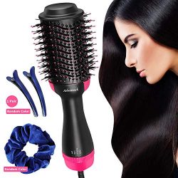 One Step Hair Dryer & Volumizer, Admitrack Hot Air Brush 3-IN-1 Negative Ions Hair Dryer, Cu ...