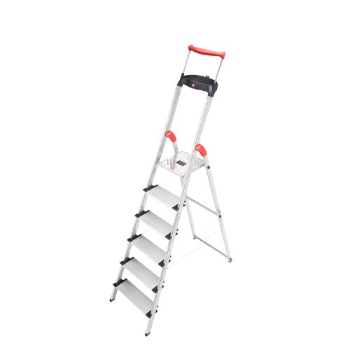 Hailo 8030-627 XXR Comfortline 6FT Folding Lightweight Aluminum Platform Step Ladder, Worktray, ...