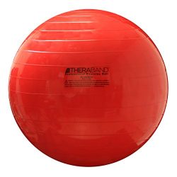 TheraBand Exercise Ball, Stability Ball with 55 cm Diameter for Athletes 5’1″ to 5&# ...