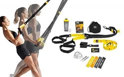 TRX All In One Home Gym Bundle: Includes All-In-One Suspension Trainer, Indoor & Outdoor Anc ...