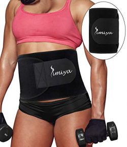 SIMIYA Waist Trimmer for Women & Men, Neoprene Sauna Slim Belt, Abdominal Trainer, Stomach W ...