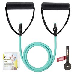 RitFit Single Resistance Exercise Band with Comfortable Handles – Ideal for Physical Thera ...