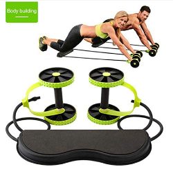 Abdominal Trainers Double Ab Roller Wheel Fitness Abdominal Abs Roller Ab Rollers Fitness Equipm ...