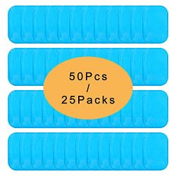 UYGHHK 50 Pcs/25 Pack Gel Pads for Abs Stimulator Abs Replacement Gel Pads Abs Trainer Replaceme ...