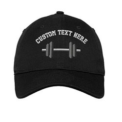 Custom Soft Baseball Cap Sport Weightlifting Dumbbell Embroidery Twill Cotton Dad Hats for Men & ...