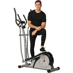 emdaot Elliptical Machine Trainer for Home Use, Exercise Fitness Machine with Digital Monitor an ...