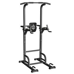 Sportsroyals Power Tower Dip Station Pull Up Bar for Home Gym Strength Training Workout Equipmen ...