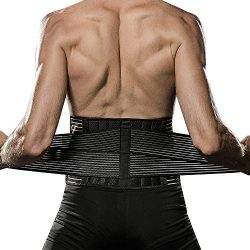 Veadoorn Waist Trimmer with Springs, Waist Back Support Unisex Men Abdominal Trainer Back Suppor ...