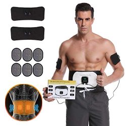 UMATE Abs Stimulator Abdominal Trainer Ultimate Waist Trimmer Ab Stimulator Men Women Work Out A ...