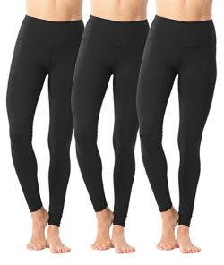 90 Degree By Reflex High Waist Power Flex Legging – Tummy Control – Black 3 Pack  ...