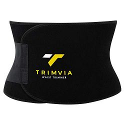 TRIMVIA Waist Trimmer for Men and Women, Waist Trainer, Sweat Belt Abdominal Weight Loss, Premiu ...