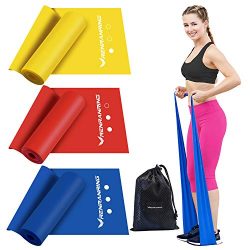 Exercise Resistance Bands Set,Workout Bands of 3 Different Strengths,5FT Long Sports Fitness Ban ...