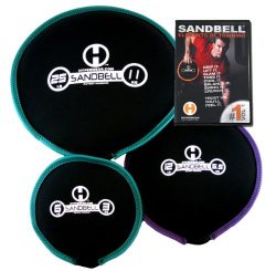 Hyperwear Elements of SandBell Pre-Filled Weights Exercise Training DVD Bundle with 3 SandBells