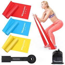 RENRANRING Resistance Band Set,Latex Elastic Exericse Bands with Door Anchor for Upper and Lower ...