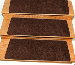 Ottomanson Comfort Collection Stair Tread, 14 Pack, Brown