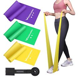 RENRANRING Resistance Bands Set, Exercise Bands for Physical Therapy, Yoga, Pilates, Rehab and H ...