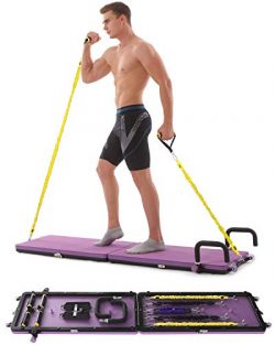 Home Gym Workout Fitness Platform,Portable Full Body Exercise Home Gym Workout Kit with Resistan ...