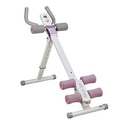leikefitness Height Adjustable Ab Trainer Abdominal Whole Body Workout Machine Waist Cruncher Co ...
