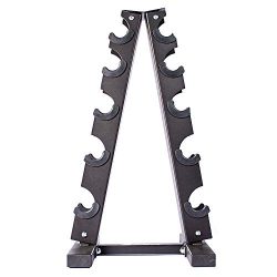 Fitness Alley Steel Dumbbell Rack – 5 Tier Weight Holder & 5 Tier Weight Rack Dumbbell ...