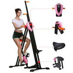 Steel Alloy Stair Climber Machine, Folding 2 in 1 Climbing Stepper Home Gym， Exercise Folding C ...