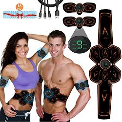 iThrough ABS Stimulator Muscle Toner Rechargeable Abdominal Muscle Stimulator, Abdominal Toning  ...
