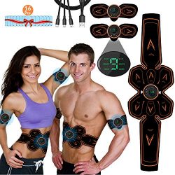 iThrough ABS Stimulator Muscle Toner Rechargeable Abdominal Muscle Stimulator, Abdominal Toning  ...