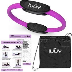 Ivvy Pilates Magic 14″ Circle Ring – Includes Nutritional and Exercise Plan Wall Pos ...