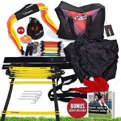 Speed & Agility Training Equipment Kit – Basketball, Baseball, Soccer, All Sports R ...