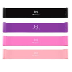 OMORC Resistance Loop Bands, Resistance Exercise Bands for Legs Butt Core Arms Yoga Fitness, Wor ...