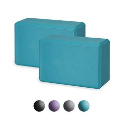 Gaiam Essentials Yoga Block (Set of 2) – Supportive Latex-Free EVA Foam Soft Non-Slip Surf ...