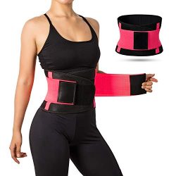 Jueachy Waist Trainer Belt for Women, Breathable Sweat Belt Waist Cincher Trimmer Body Shaper Gi ...