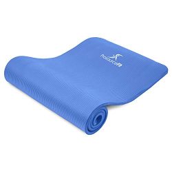 ProsourceFit Extra Thick Yoga and Pilates Mat ½” (13mm) or 1″ (25mm), 71-inch Long H ...