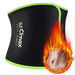 SZ-Climax Waist Trimmer Trainer Belt, Sweat Wrap Exercise Belt for Stomach Weight Loss Women Men ...