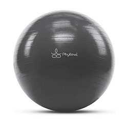 PHYLLEXI Exercise Yoga Ball – Pro Grade Anti-Burst Fitness Swiss Ball (55-85cm) for Gym, P ...